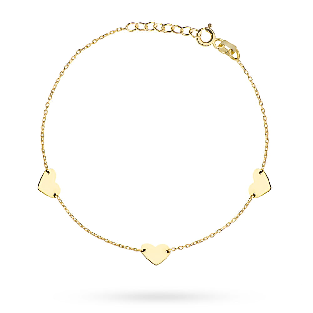 Bratara Aur 14k cu Inimioare