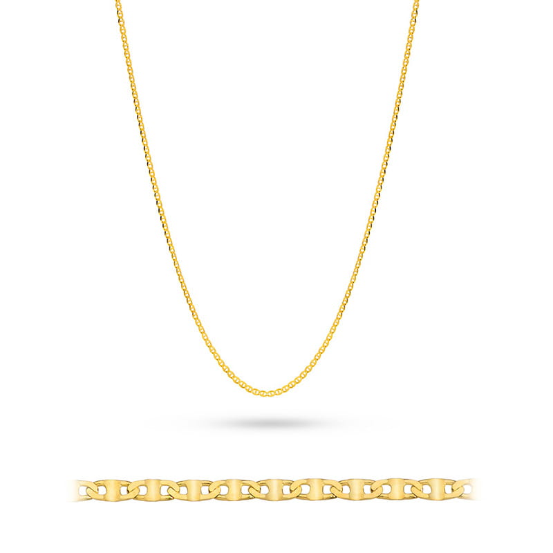 Lant Aur 14k, 45 cm