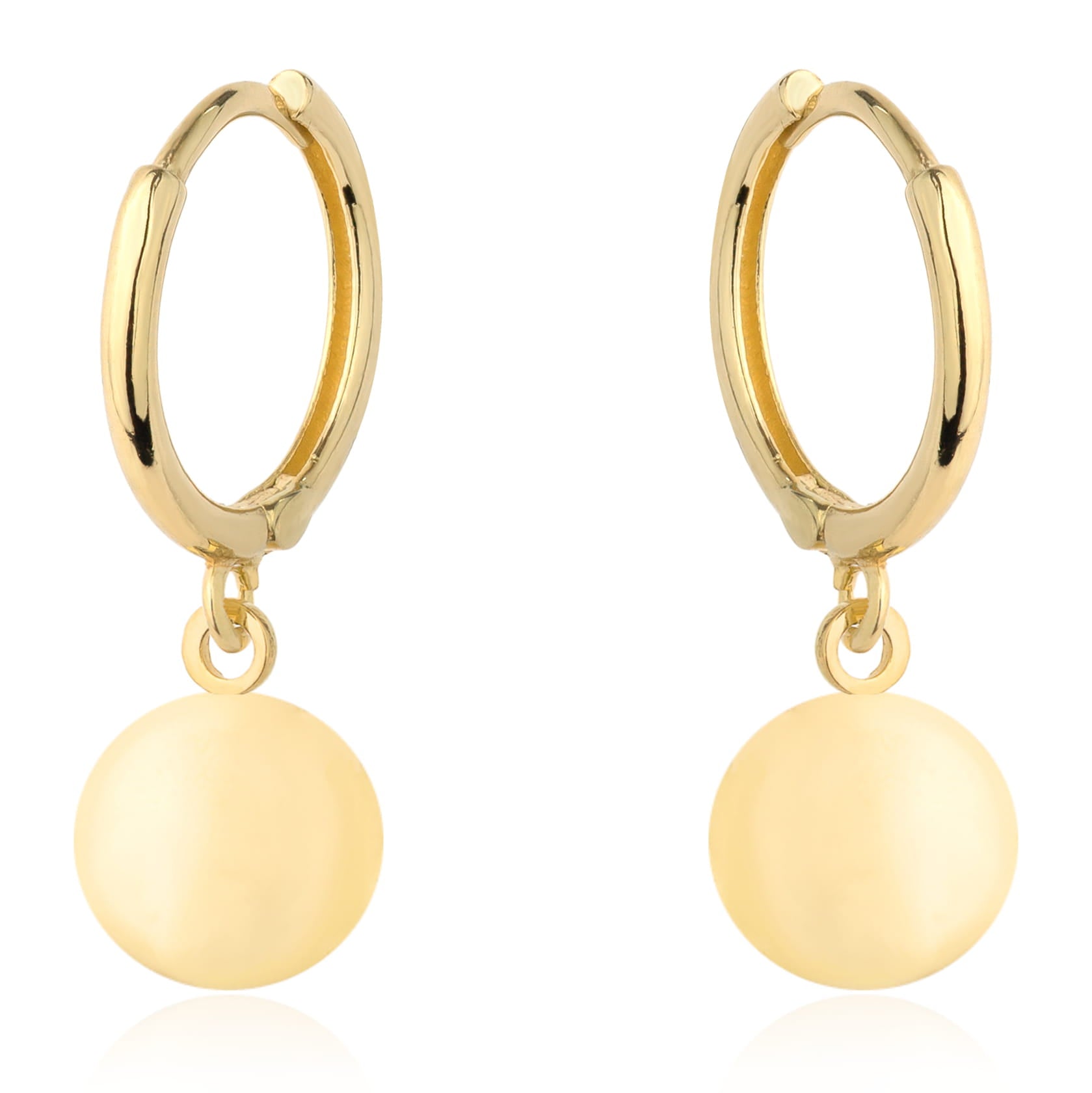 Cercei Cerc Agățați din Aur cu Model