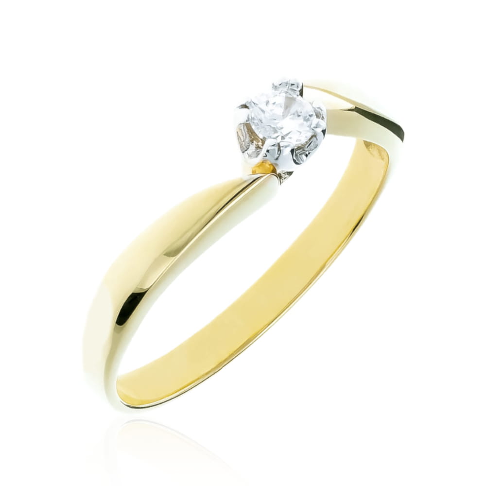 Inel Delicat Aur 8K cu Zirconiu