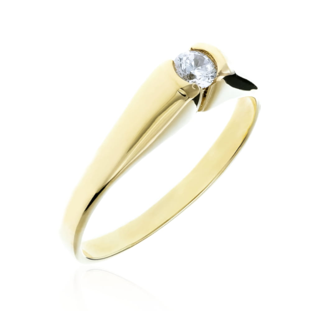 Inel Aur 8K cu Zirconiu Elegant
