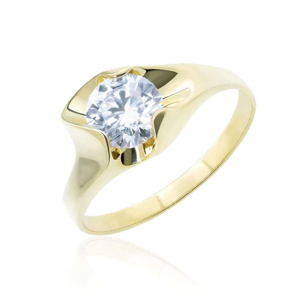 Inel Aur 8K cu Zirconiu Elegant
