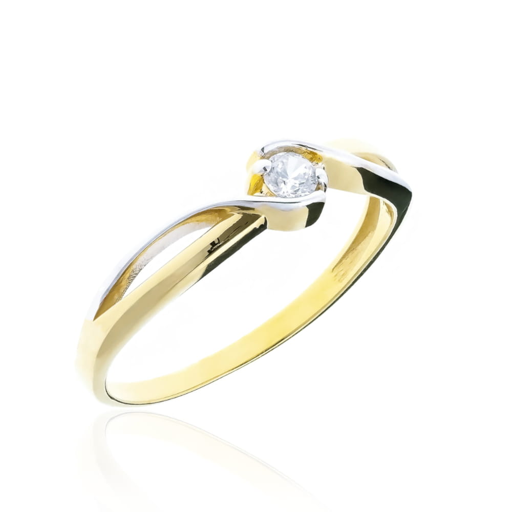 Inel Aur 8K Cu Zirconiu