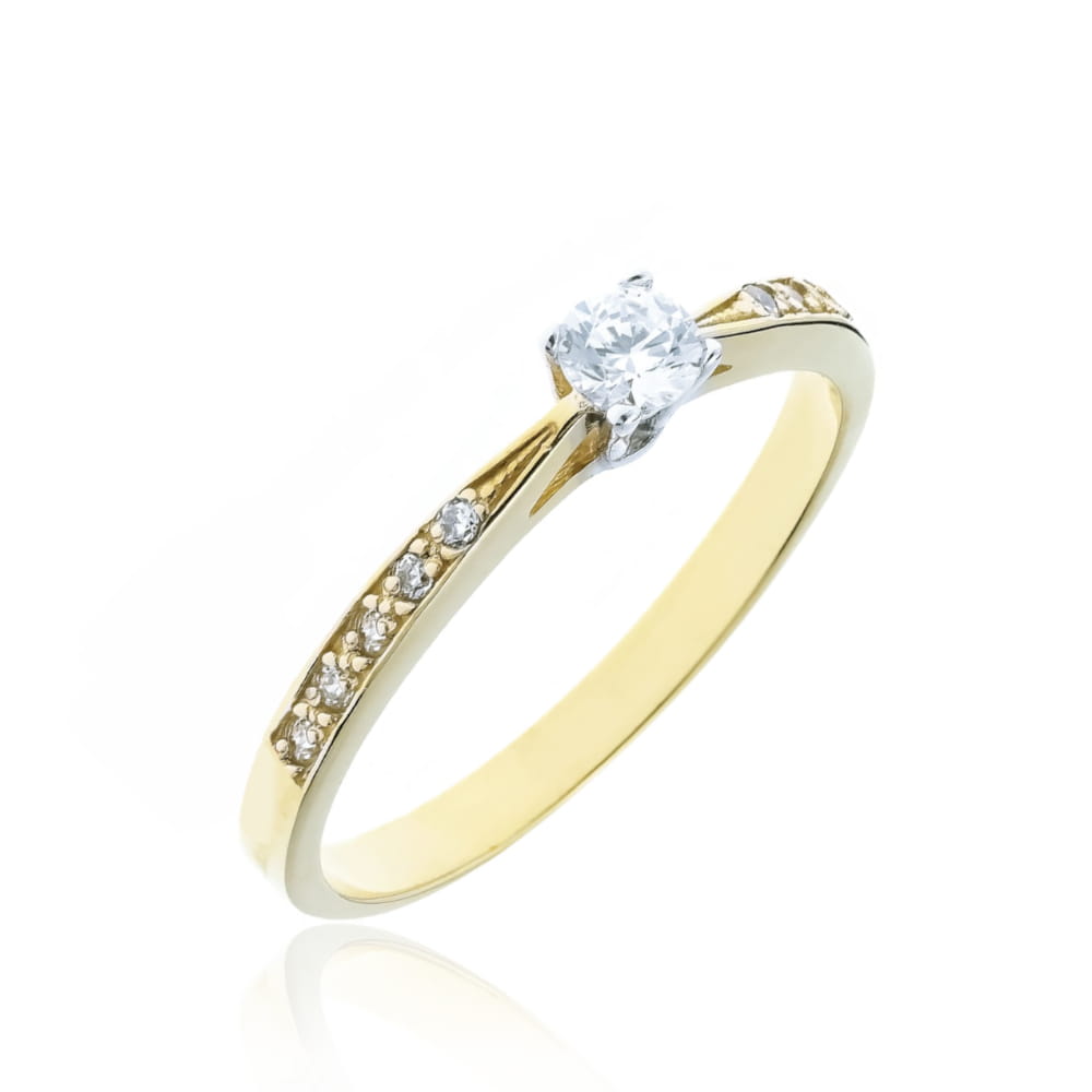 Inel Aur 8K cu Zirconii