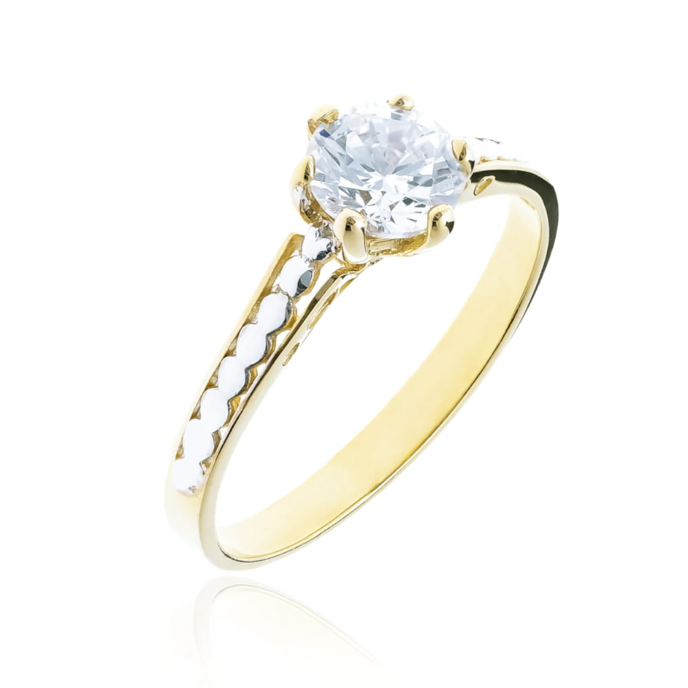 Inel Aur 8K cu Zirconiu Elegant