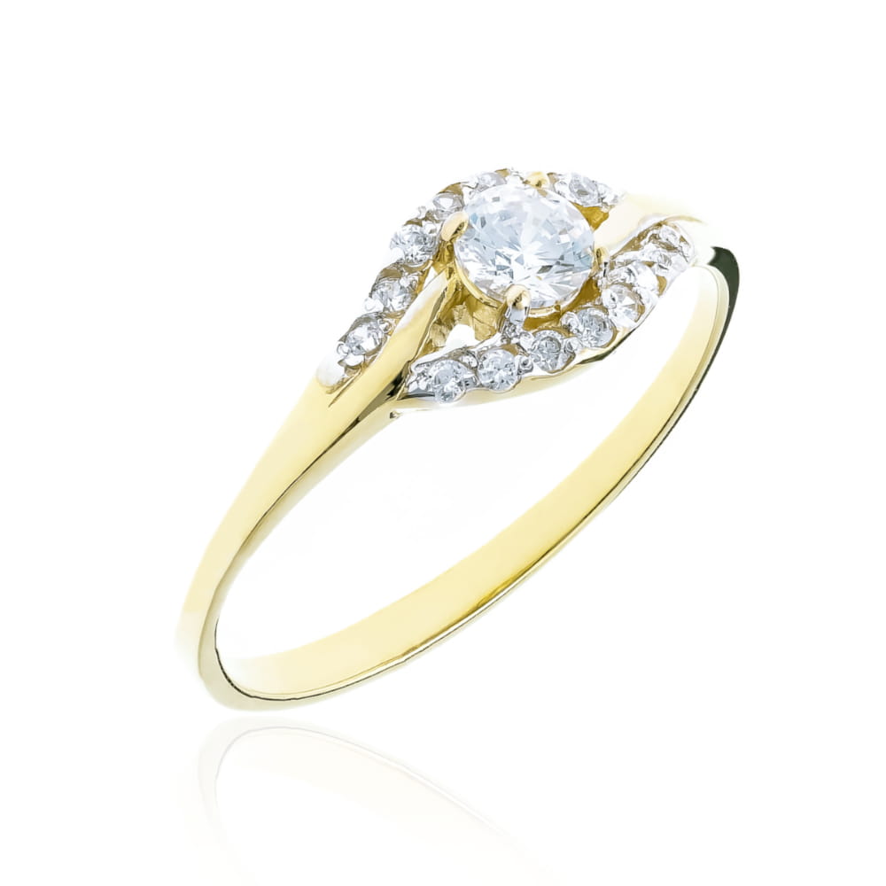 Inel Aur 8K cu Zirconii