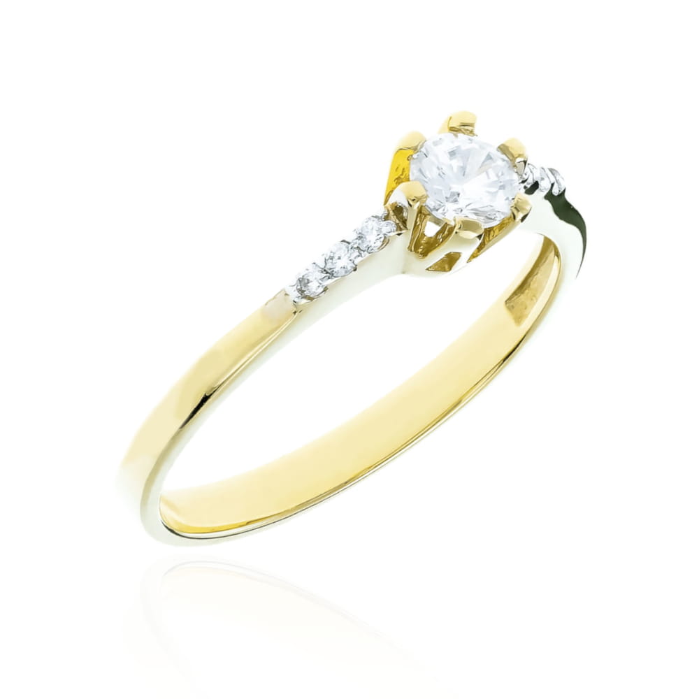 Inel Aur 8K cu Zirconii - Eleganță și Strălucire