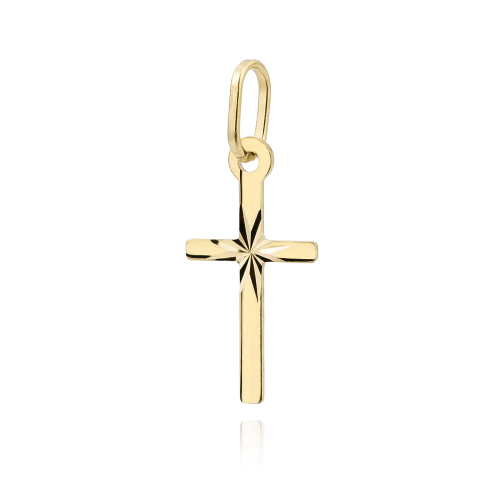Pandantiv Cruciuliță Delicată Din Aur 14K
