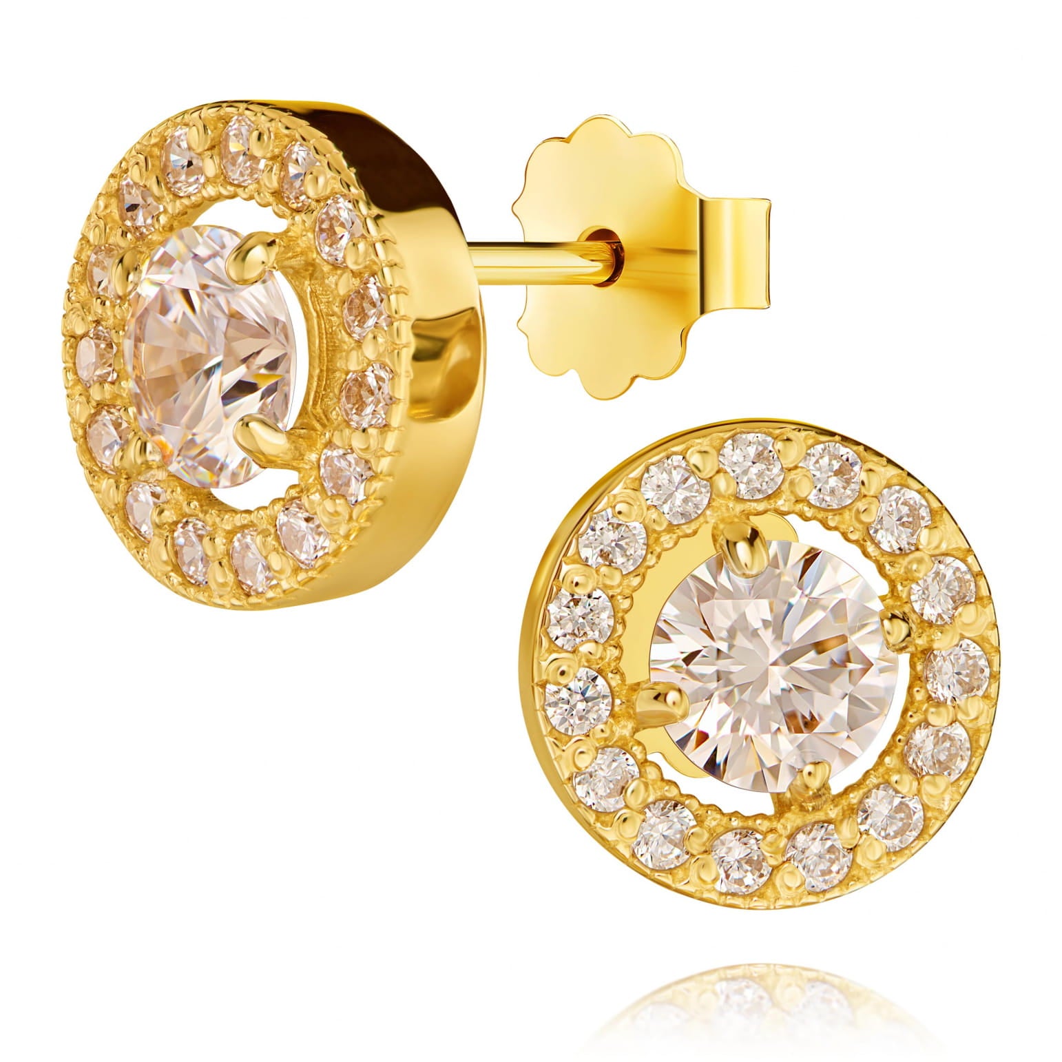 Cercei Aur 8K cu Zirconiu