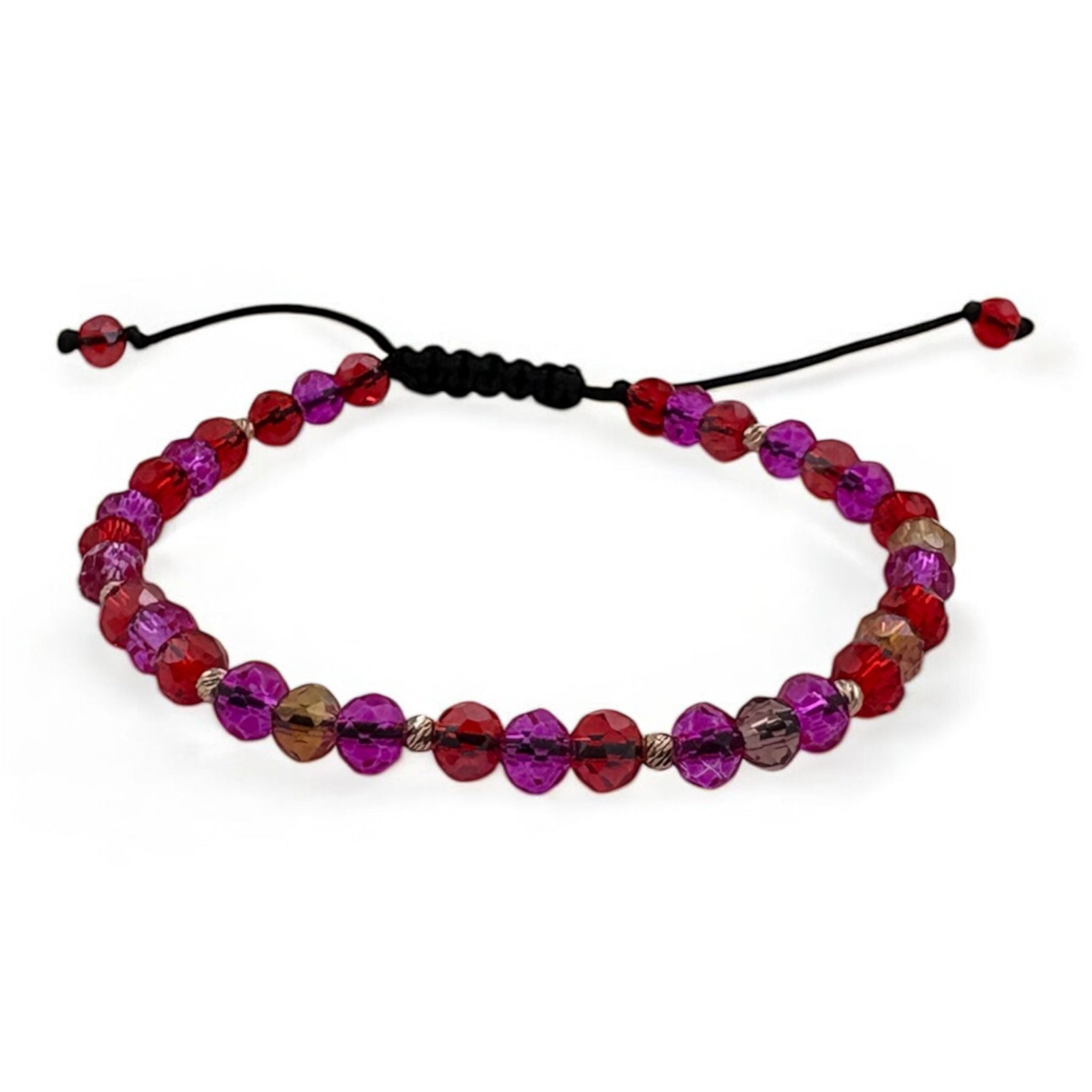 Bratara Bilute Slash Aur 14K cu Margele Multicolore
