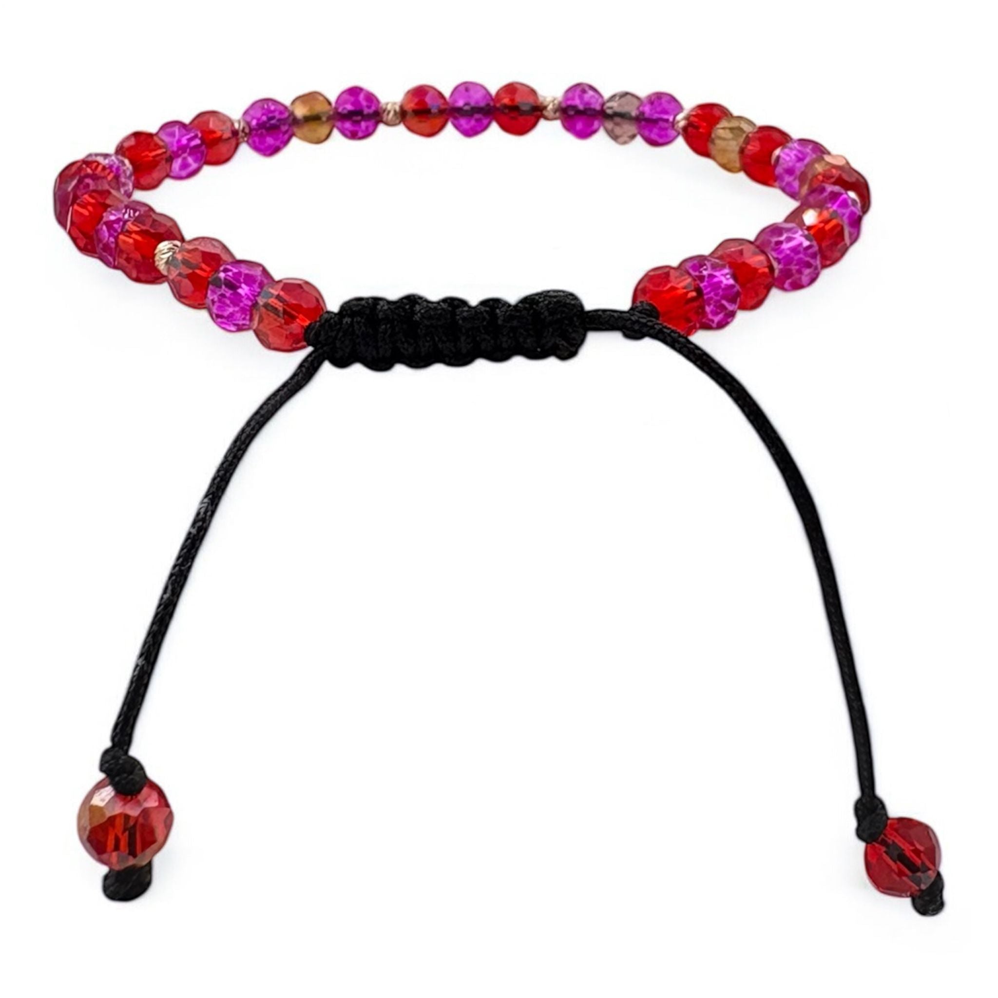 Bratara Bilute Slash Aur 14K cu Margele Multicolore
