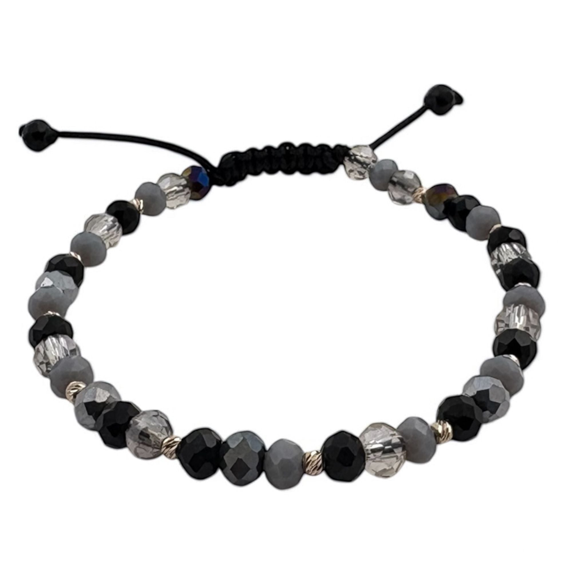 Bratara Bilute Slash Aur 14K cu Margele Multicolore