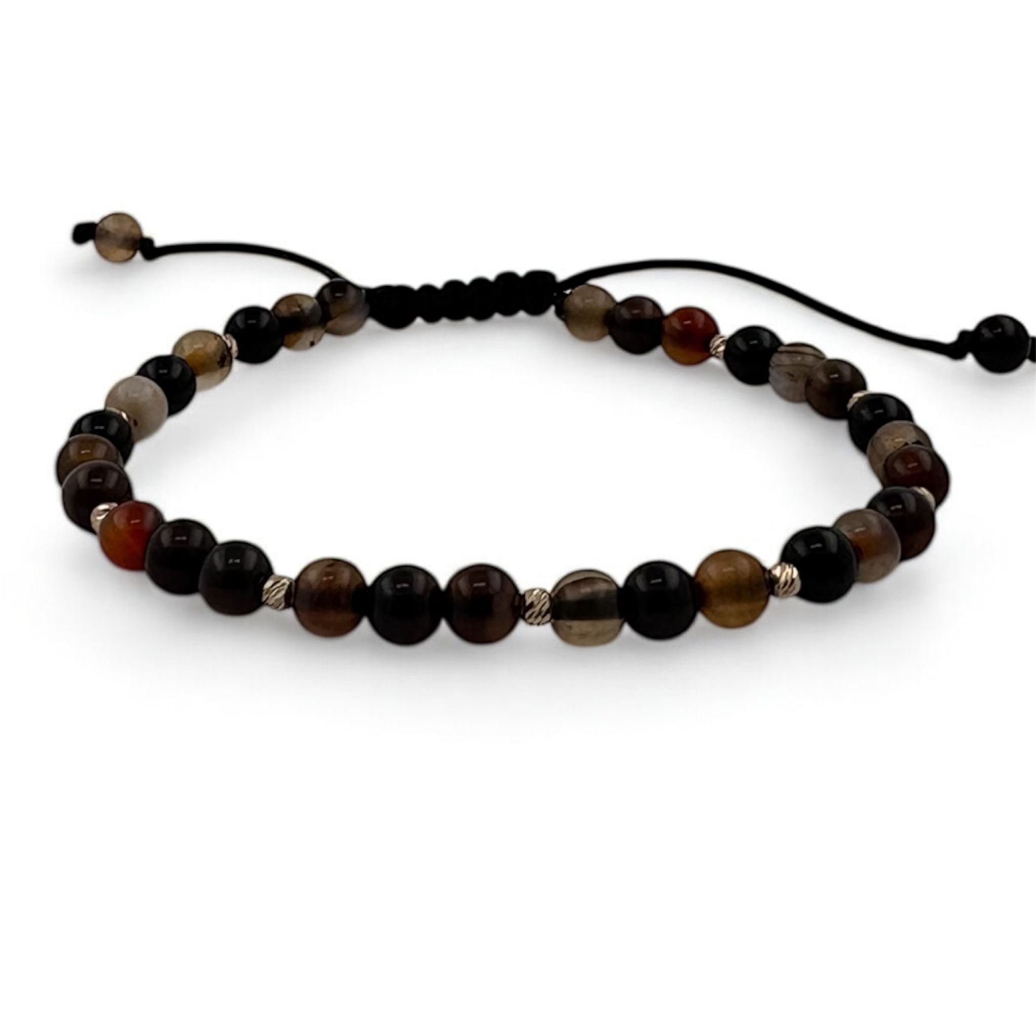 Bratara Bilute Slash Aur 14K cu Margele Multicolore