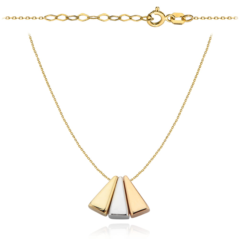 Colier cu Pandantive Triunghi - Aur 14K
