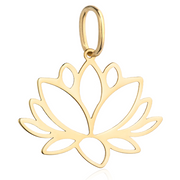 Pandantiv din aur floare de lotus