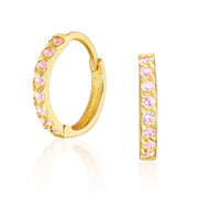 Cercei Aur Roz 8K Princess Sparkle