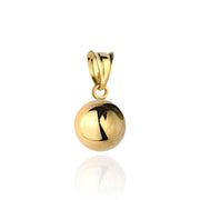 Pandantiv Aur 14K Sferic Super Ușor – Eleganță Simplă