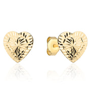 Cercei inima din Aur 14k