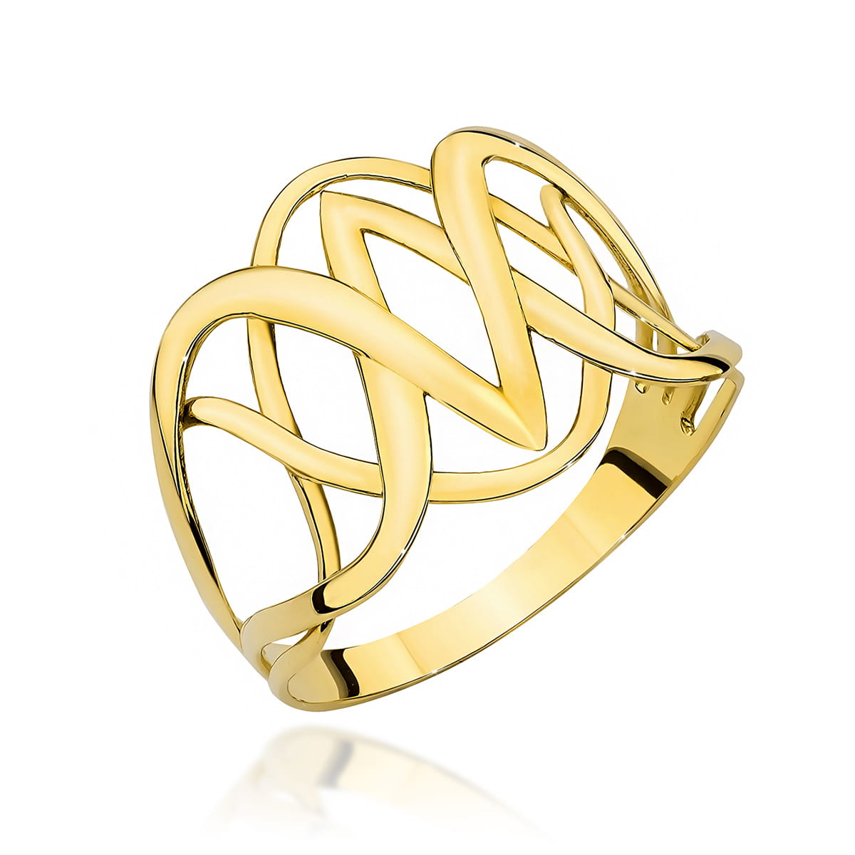 Inel Din Aur Împletit