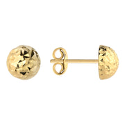 Cercei Aur 14k cu Bilute, 6 mm