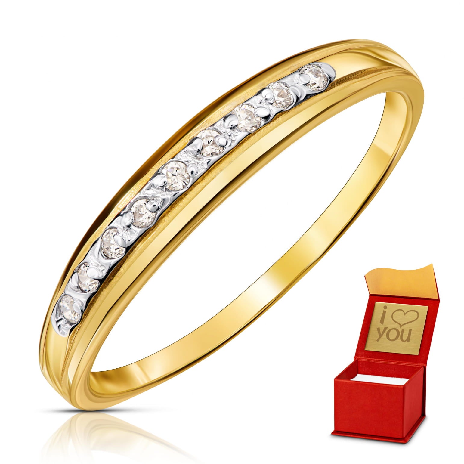 Inel delicat din Aur 8K cu zirconiu cubic 2/1308