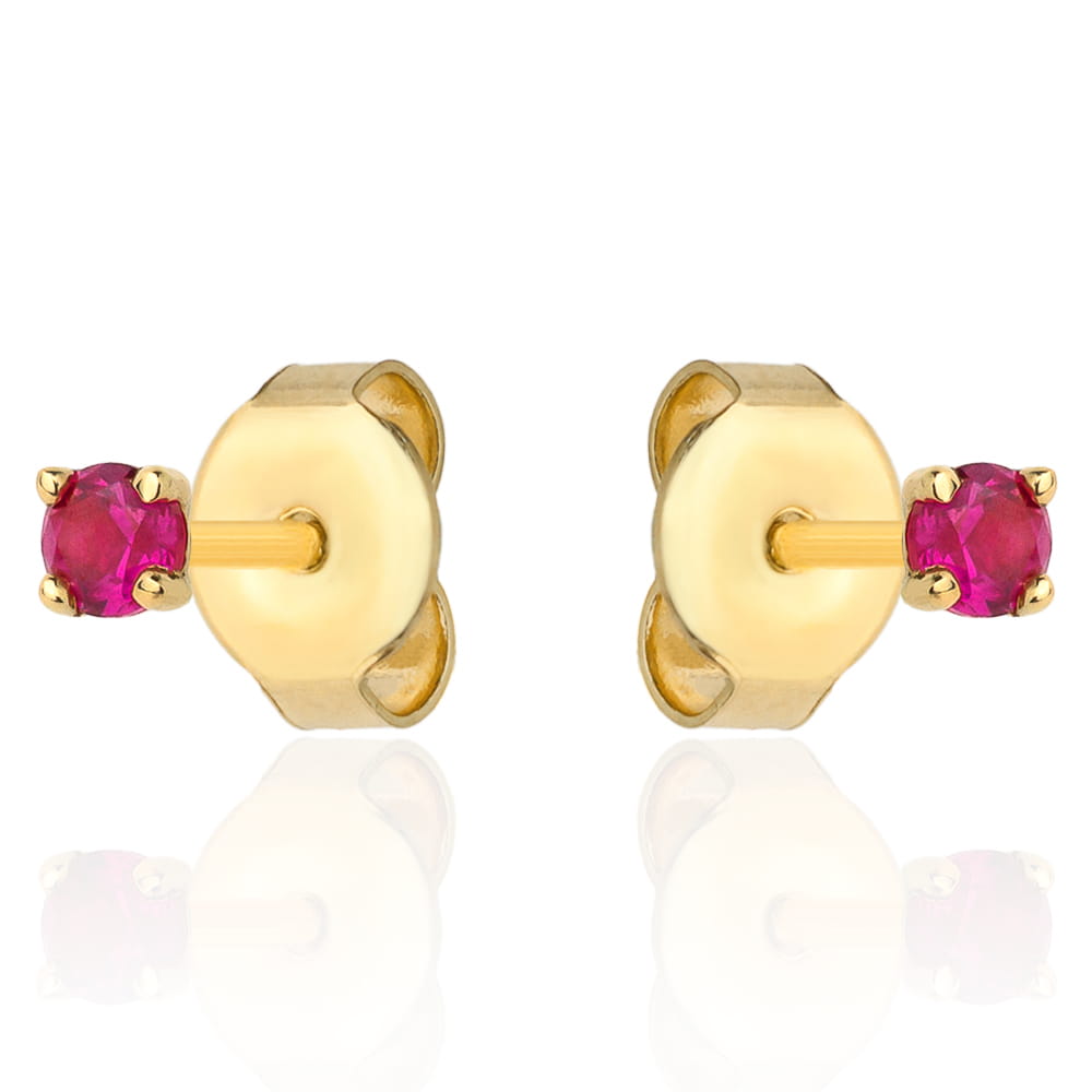 Cercei Aur 14k cu Zirconii Roz