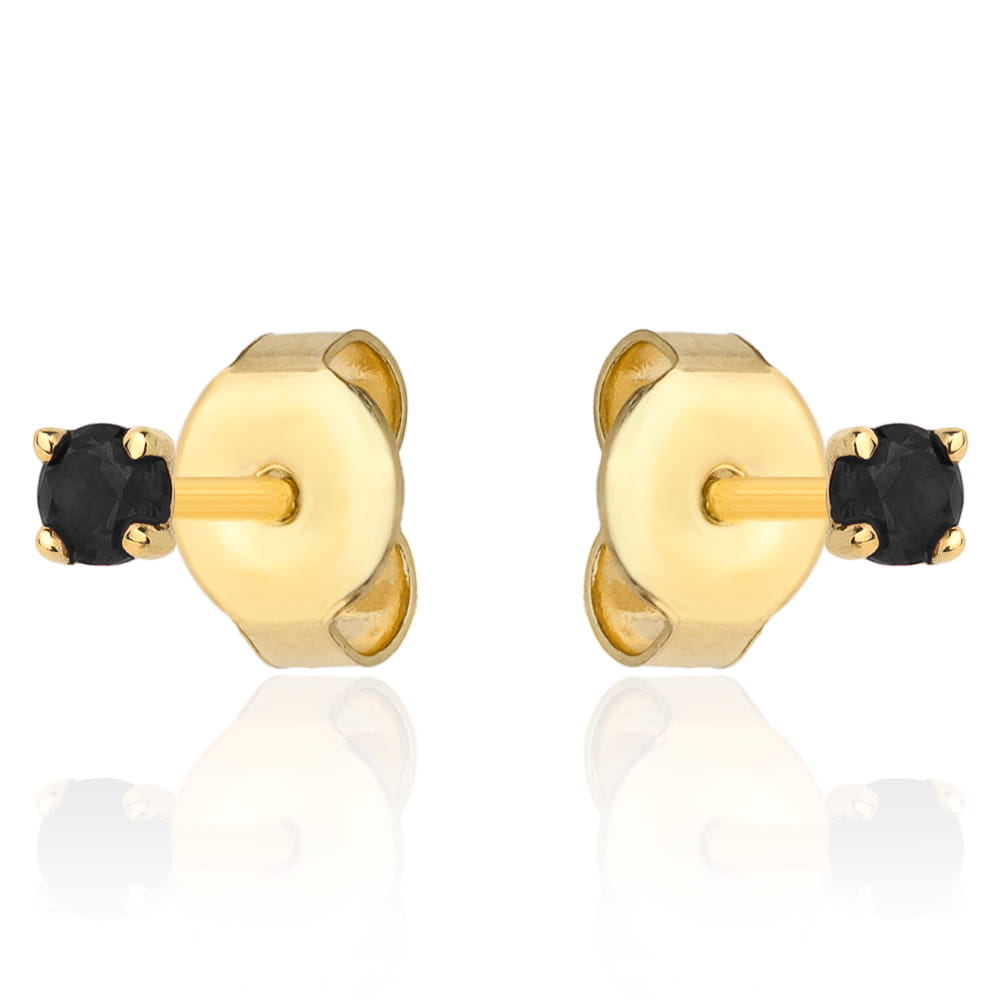 Cercei Aur 14k cu Zirconii Negre