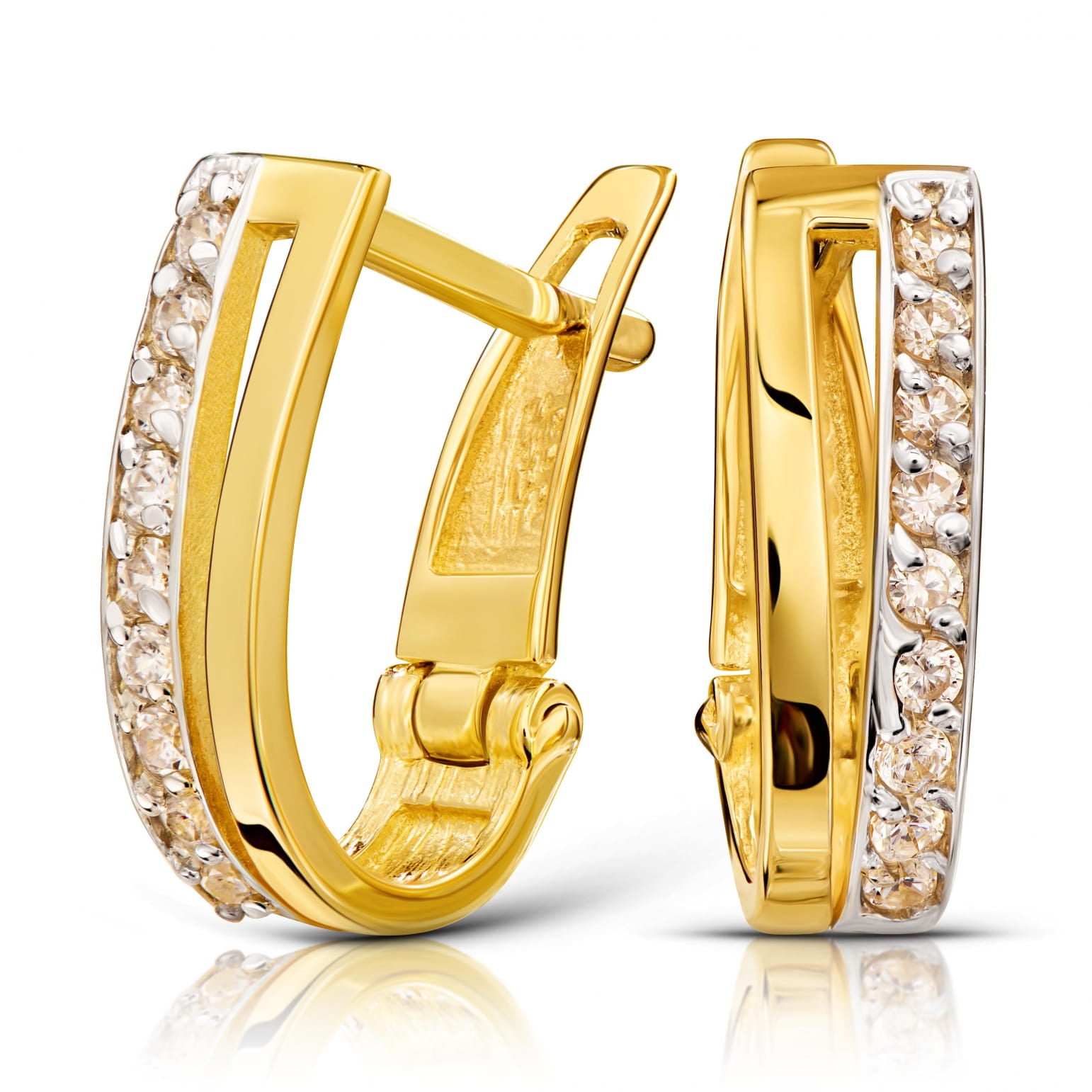 Cercei Rafinați din Aur 8K cu Zirconii