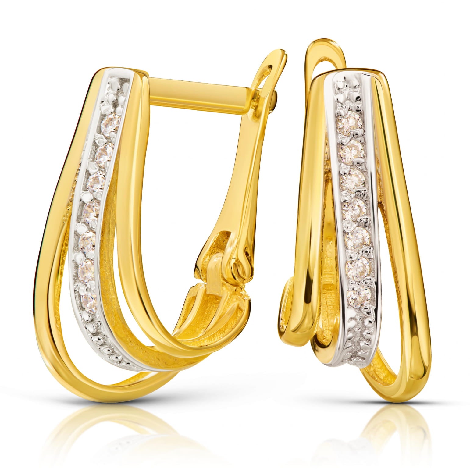 Cercei Rafinați din Aur 8K cu Zirconii