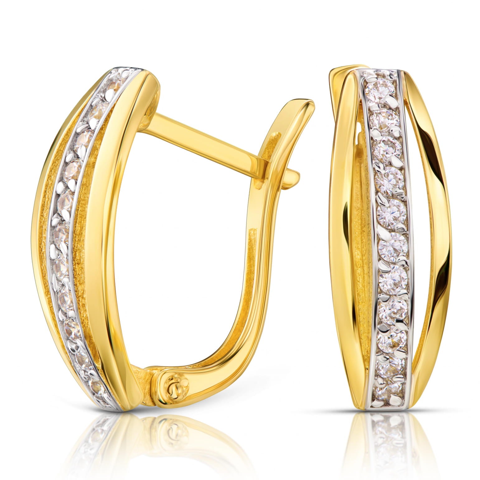 Cercei Aur 8K cu Zirconiu