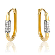Cercei Aur 14k cu Zirconii Albe