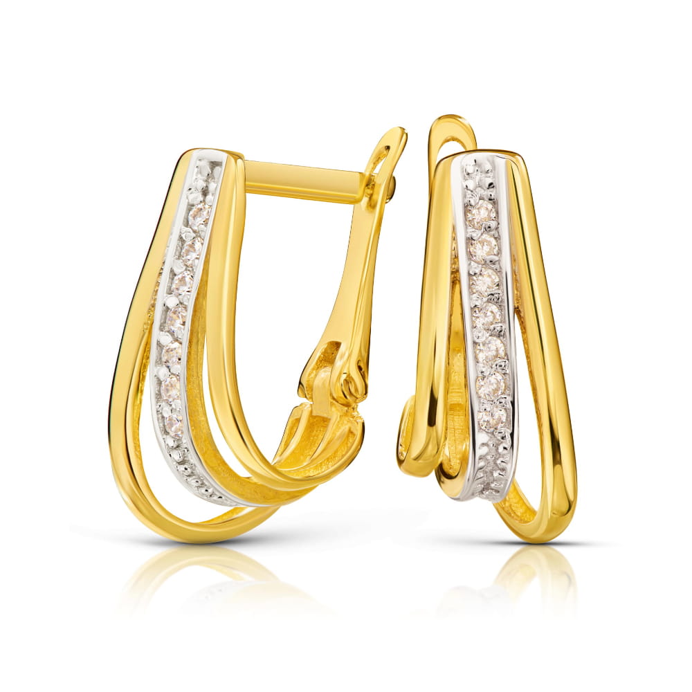 Cercei Rafinați din Aur 8K cu Zirconii