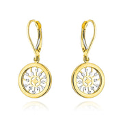 Cercei Aur 14k cu Model Soare