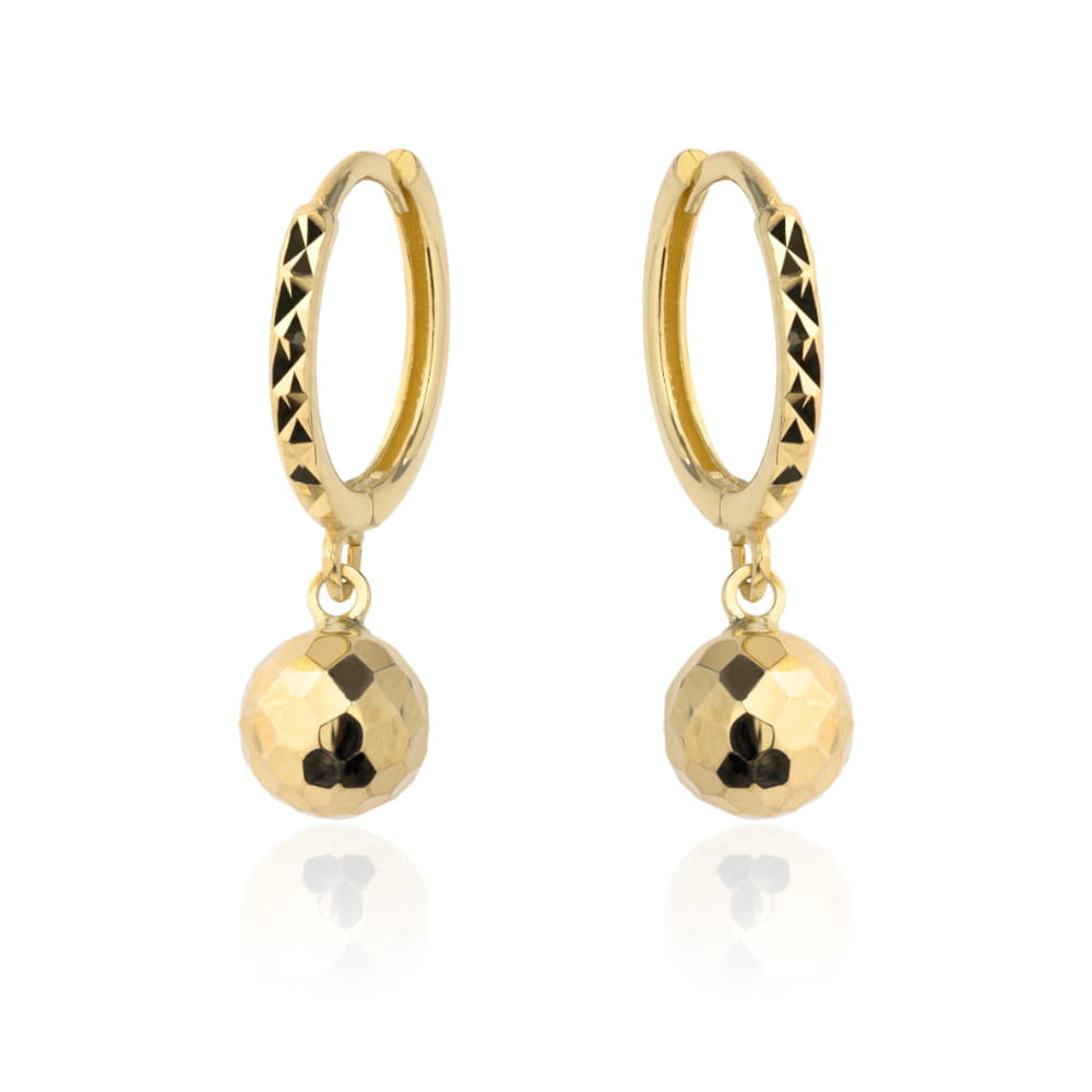 Cercei din Aur 14k cu Globuri Disco