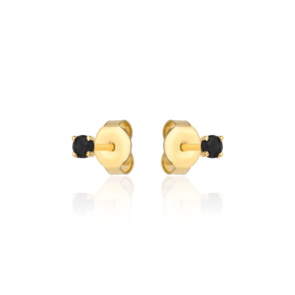 Cercei Aur 14k cu Zirconii Negre