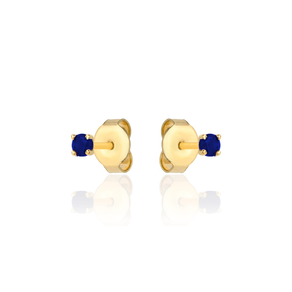 Cercei Aur 14k cu Zirconii Albastre