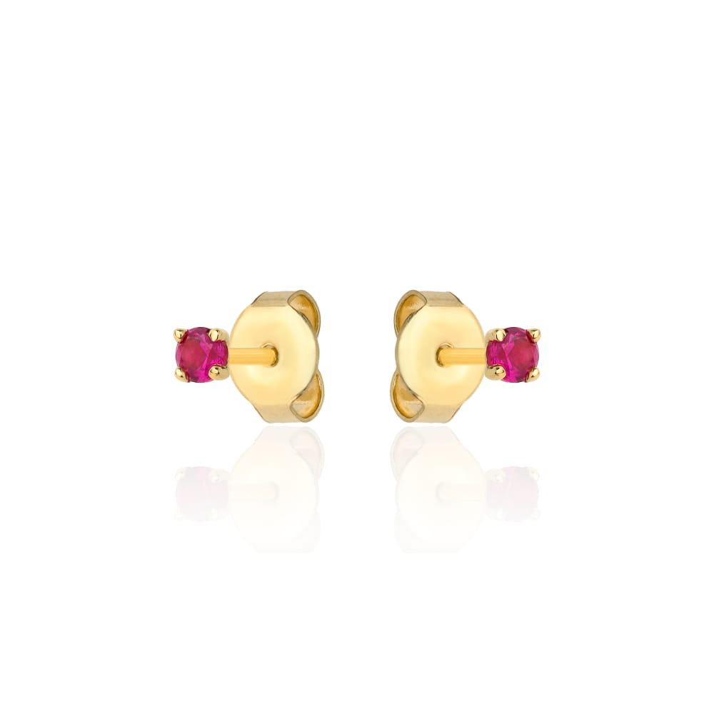 Cercei Aur 14k cu Zirconii Roz