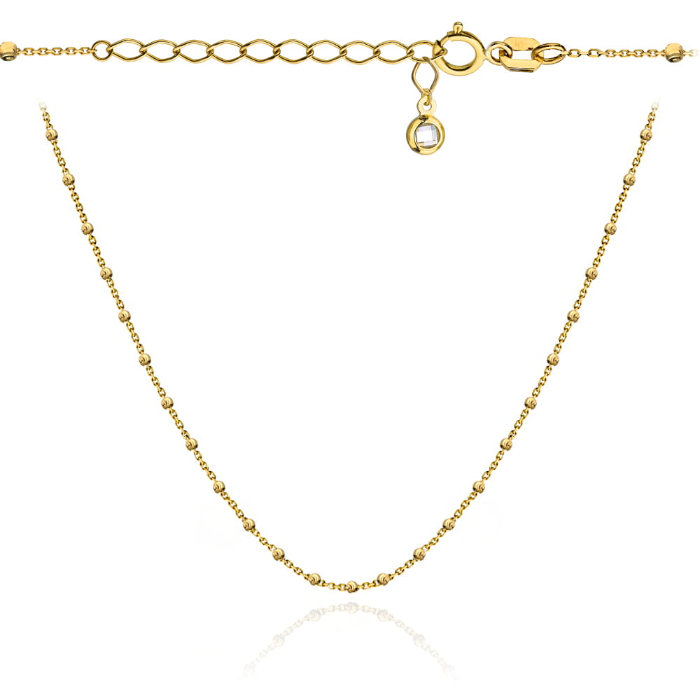Colier din Aur 14k cu Bilute -36cm+4 cm