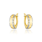 Cercei Aur 14k cu Creole si Model Neted