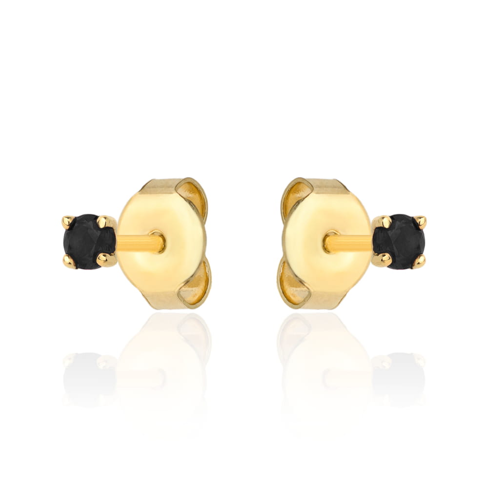 Cercei Aur 14k cu Zirconii Negre