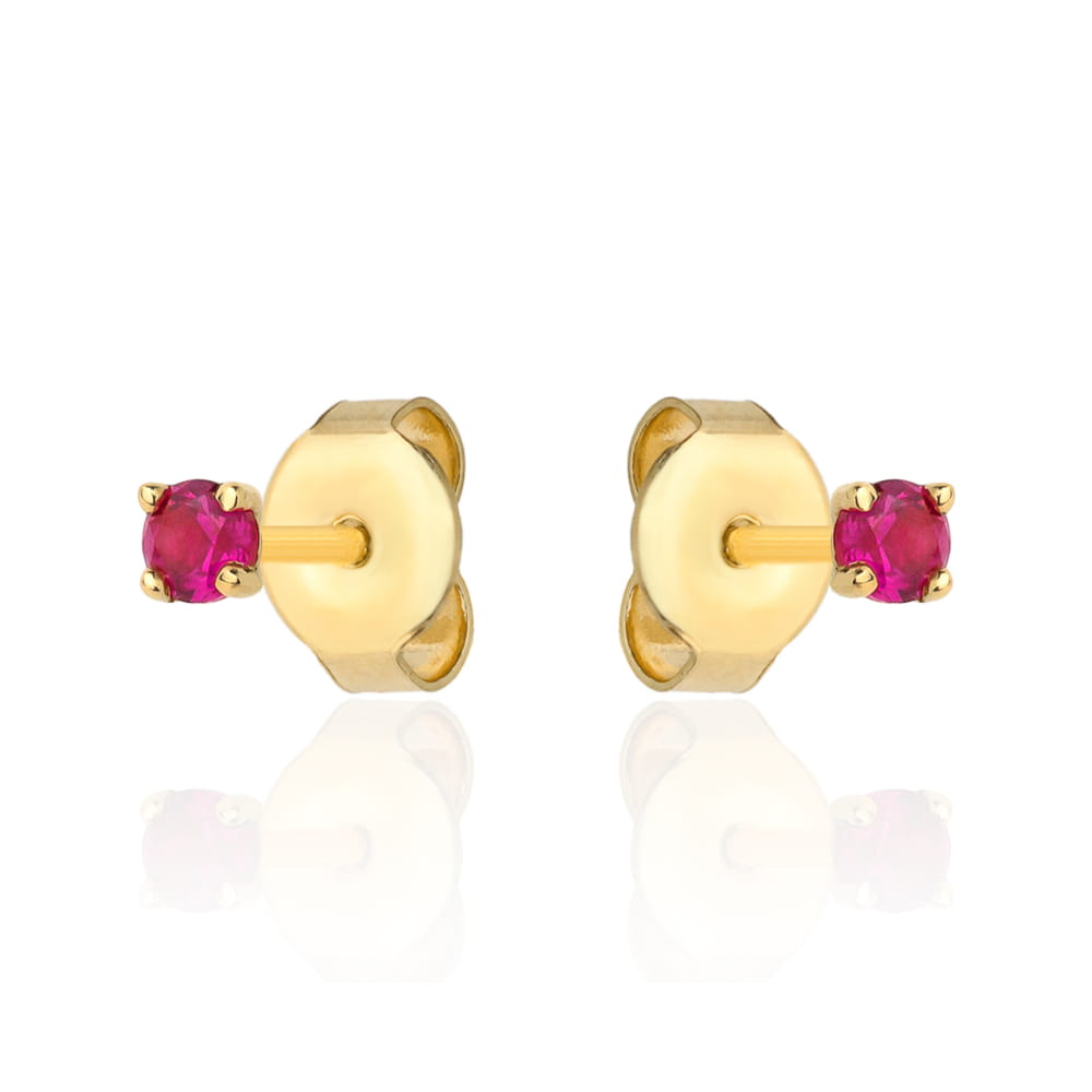 Cercei Aur 14k cu Zirconii Roz