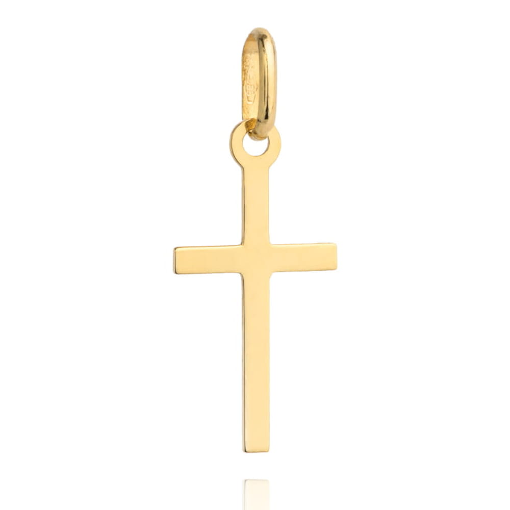 Cruciuliță Clasic Mare Din Aur 14K