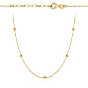 Colier Aur cu Bilute- 14k