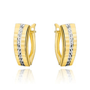 Cercei Aur 14k cu Model si Zirconii