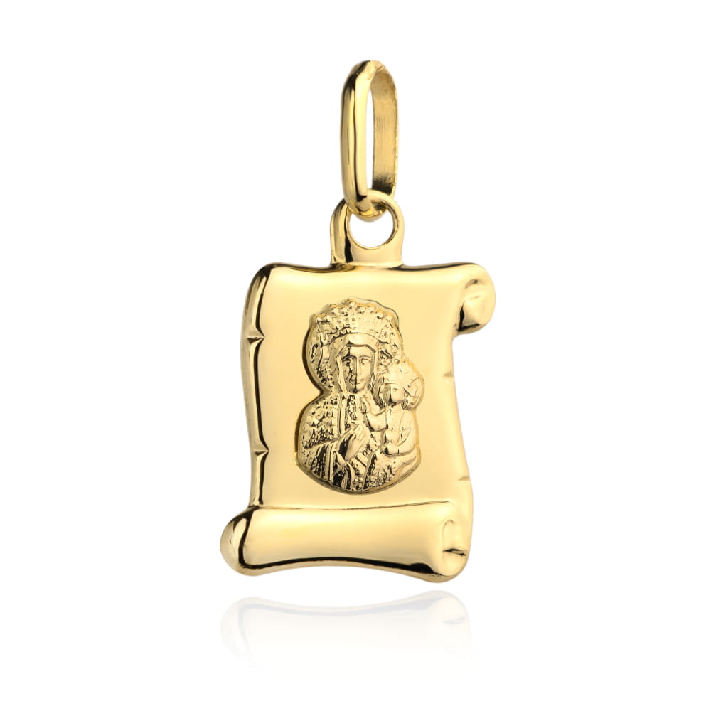 Medalion Fecioara Maria Papirus Aur 14K