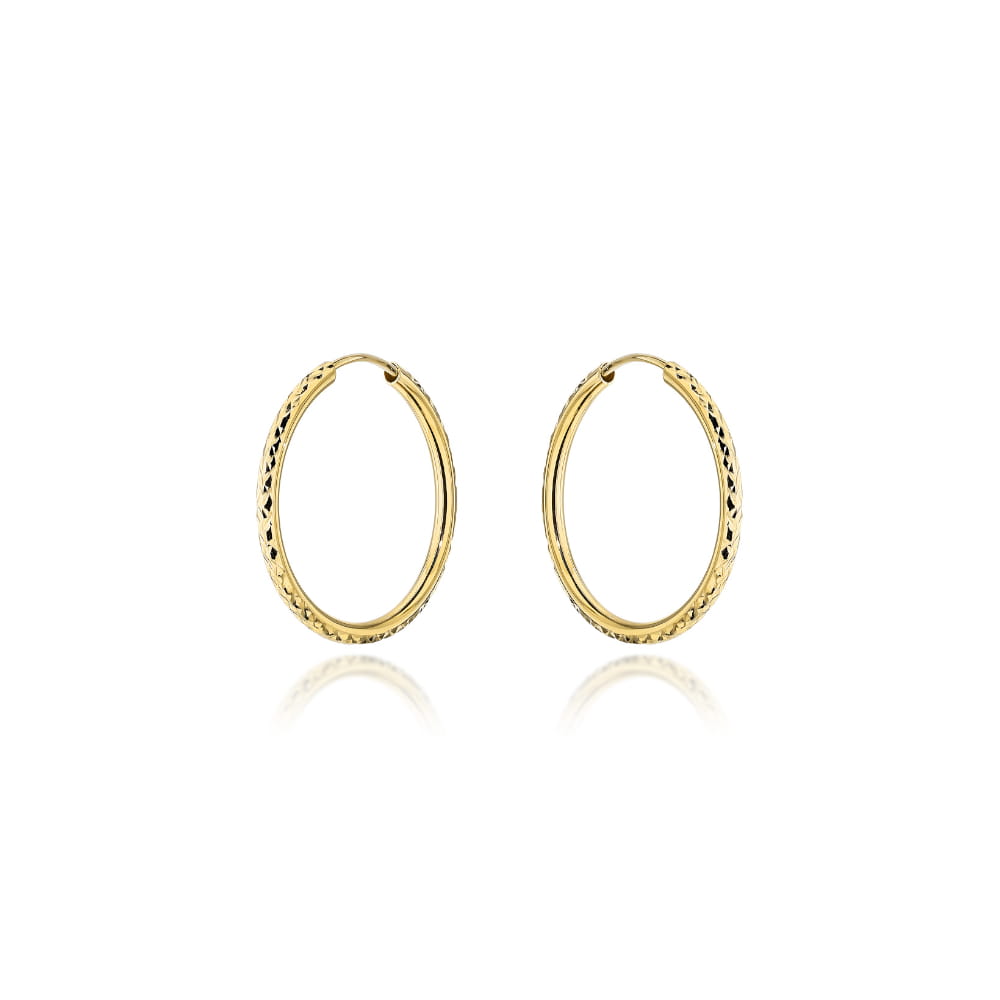 Cercei Creole Aur 14k, 2.4 cm
