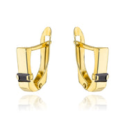 Cercei Aur 14k cu Zirconii Negre