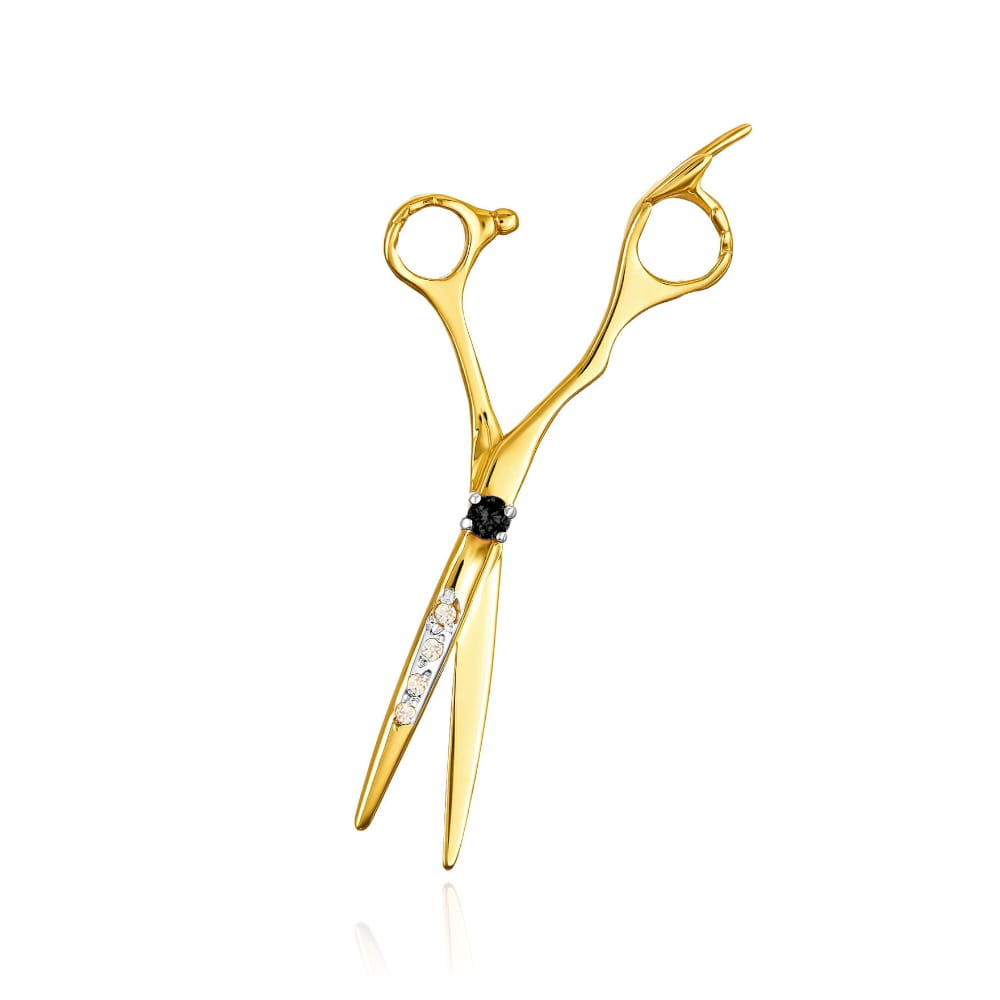 Pandantiv Aur 14k cu Foarfeca si Zirconii