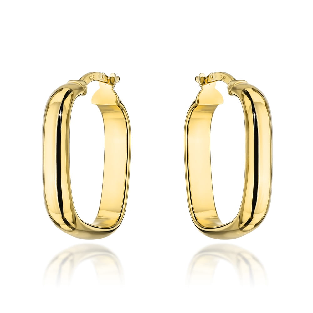 Cercei Aur 14k cu Creole Netede