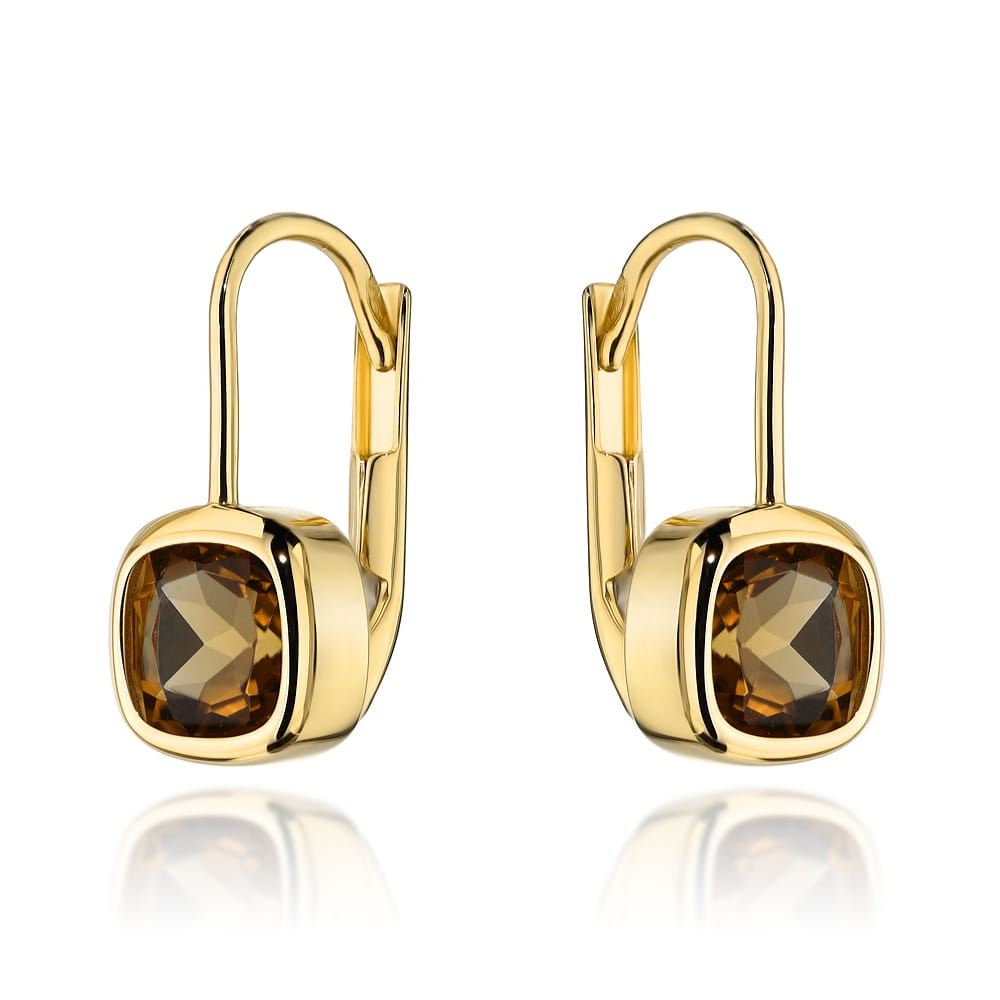 Cercei Eleganti din Aur 14K cu Zultanit Natural
